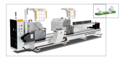 Serra de corte de precisão de cabeça dupla CNC