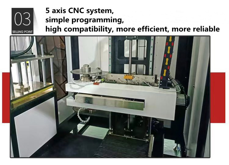 Máquina fresadora CNC de cinco eixos para perfil de alumínio